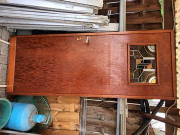 2 oude binnendeuren met sierglas, Enlèvement, Comme neuf