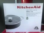KitchenAid Stoofpan met glazen deksel 26cm, Ophalen of Verzenden, Nieuw, Kookpan of Snelkookpan, Keramische plaat