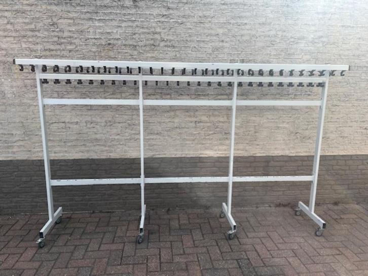 Verrijdbare garderoberek tweezijdig, Antiek en Kunst, Antiek | Meubels | Stoelen en Sofa's, Ophalen of Verzenden
