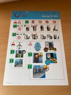 Tui Belgium Boeing 737-800 safety card, Collections, Aviation, Comme neuf, Carte, Photo ou Gravure, Enlèvement ou Envoi