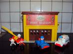 Fisher-Price 1980 - Little People - Fire Station (Ref 928), Kinderen en Baby's, Speelgoed | Fisher-Price, Gebruikt, Ophalen of Verzenden