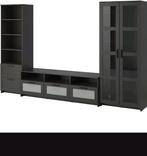 Zwart driedelig IKEA meubel Brimnes, Huis en Inrichting, Ophalen, Zo goed als nieuw