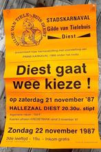 Affiche Stadskarnaval Gilde van Tielebuis Diest, Gebruikt, Ophalen of Verzenden