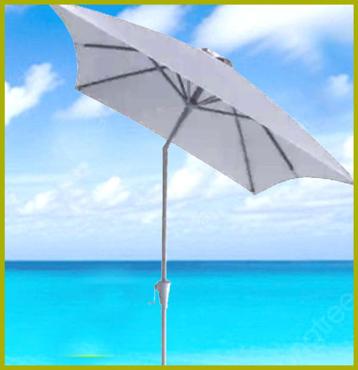 Balkon Parasol + Voet + Hoes beschikbaar voor biedingen