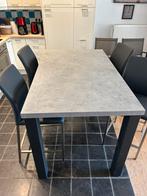 Keukentafel met hoge stoelen, Ophalen, Zo goed als nieuw