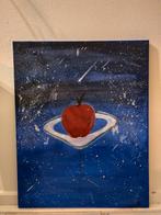 Appel tussen werelden schilderij, Antiek en Kunst, Kunst | Schilderijen | Abstract, Ophalen of Verzenden