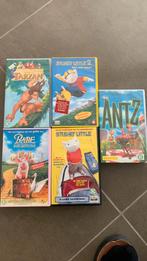 5 VHS Kinderfilms gratis, Tous les âges, Utilisé, Enlèvement ou Envoi, Dessins animés et Film d'animation