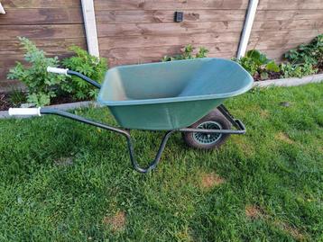 kruiwagen met plastic kuip, Ophalen, Zo goed als nieuw