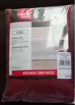 Drap-housse en flanelle Mistral Home 160 x 200 x 30 cm, Maison & Meubles, Enlèvement ou Envoi, Neuf, Deux personnes, Rouge