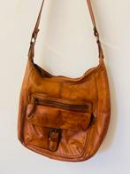 Bruin lederen schoudertas, Overige merken, Bruin, Ophalen of Verzenden, Zo goed als nieuw