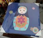 Matryoshka (Russische pop) canvas print blauw, Ophalen of Verzenden, Nieuw, Overige materialen, 50 tot 75 cm