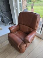 Elektrische Relax zetel fauteuil, Huis en Inrichting, Fauteuils, Ophalen, Gebruikt, Leer