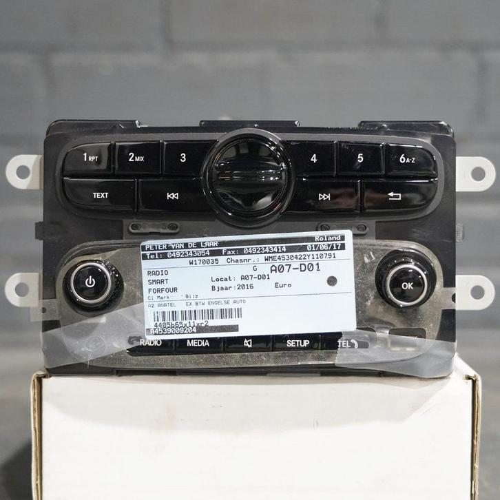 Smart Forfour CU53 Radio met artikelnummer A4539009204, Auto diversen, Autoradio's, Ophalen of Verzenden