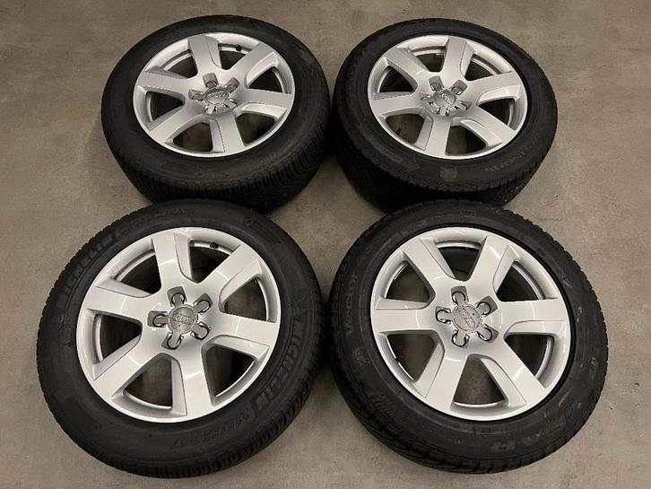 17” Audi A4, A6, A8 Allroad Velgen + allseason banden, Auto-onderdelen, Overige Auto-onderdelen, Audi, Gebruikt, Ophalen