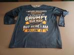 Funny "Grumpy Old Man" shirt Heren, Ophalen, Zo goed als nieuw, Maat 52/54 (L), Blauw