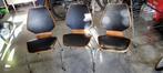 Vintage stoelen jaren 60 retro, Drie, Metaal, Gebruikt, Jaren 60
