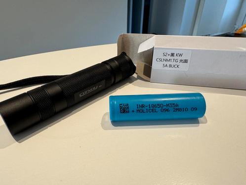 Zaklamp Convoy S2+ cslnm.tg met batterij, Caravans en Kamperen, Zaklampen, Nieuw, Batterij, Ophalen of Verzenden