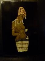 vintage naakt op paneel Tempeldienares, Ophalen of Verzenden, Huis en Inrichting