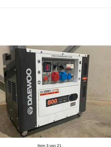 Daewoo generator Diesel 8.1 khw nieuw., Doe-het-zelf en Bouw, Aggregaten, Elektrisch startend, Dieselolie, Nieuw, Ophalen of Verzenden