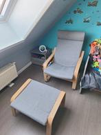 Ikea poang stoel + voetenbank, Ophalen, Nieuw