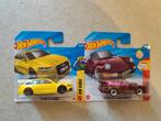Hot Wheels Audi RS6 avant + Porsche 911 turbo cabriolet, Ophalen of Verzenden, Nieuw, Auto