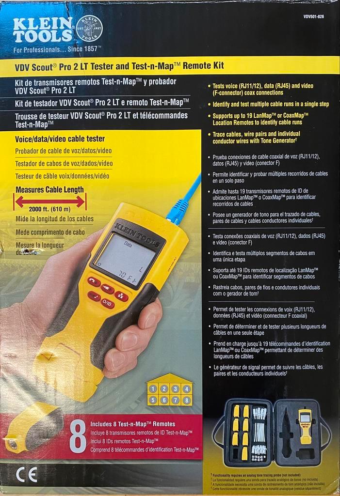 Testeur réseau KLEIN TOOLS VDV, Informatique & Logiciels, Pc & Câble réseau, Neuf