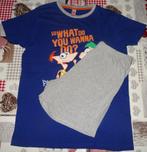 170/176 15/16 ans Pyjama short Phineas & Ferb, Kinderen en Baby's, Kinderkleding | Maat 170, Ophalen of Verzenden, Zo goed als nieuw
