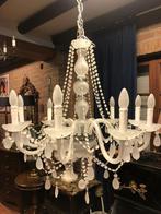 NIEUWE kroonluchter - frosted glazen - luchter – hanglamp, Huis en Inrichting, Lampen | Kroonluchters, Ophalen, Nieuw, Glas