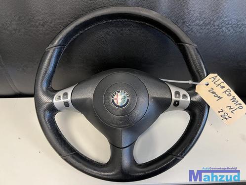 ALFA ROMEO 156 Zwart leer stuurwiel stuur sportstuur 97-05, Auto-onderdelen, Besturing, Alfa Romeo, Gebruikt