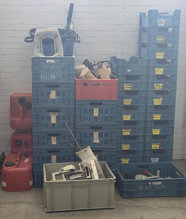 Partij motoronderdelen voor Tweetakt , 2tact, 2 takt, Watersport en Boten, Buiten- en Binnenboordmotoren, Gebruikt, Ophalen