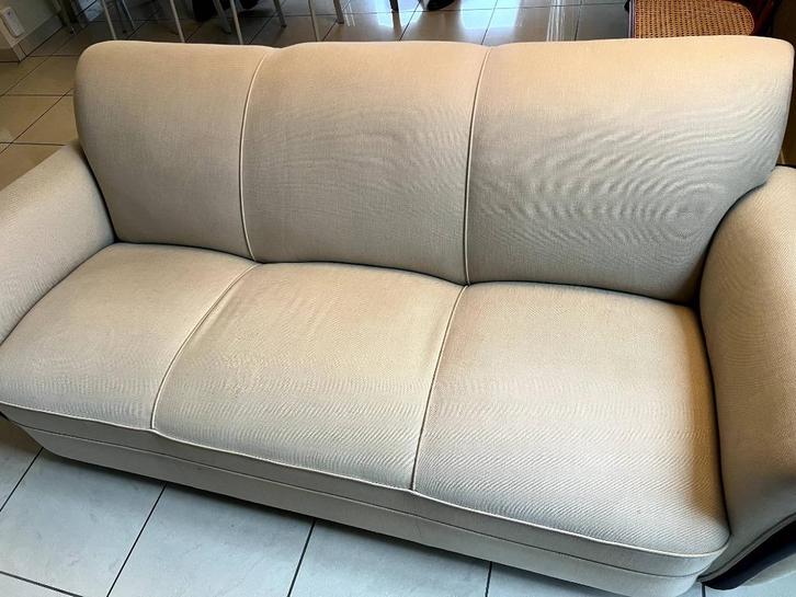 Beige Art Deco zetels, Huis en Inrichting, Zetels | Zetels en Chaises Longues, Gebruikt, Overige maten, Stof, Ophalen