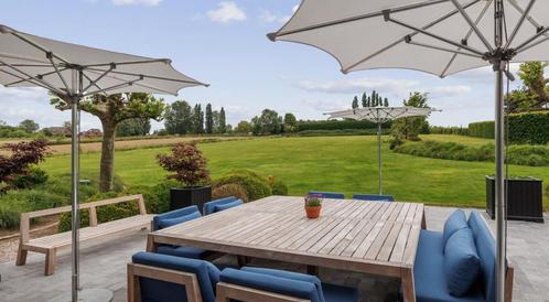 Luxe designer tuinmeubilair, Tuin en Terras, Tuinsets en Loungesets, Gebruikt, Loungeset, Teakhout, Meer dan 8 zitplaatsen, Bank