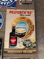 Antiek reclameplaatje — PELFORTH „43" — Scotch beer, Verzamelen, Ophalen of Verzenden, Zo goed als nieuw, Reclamebord