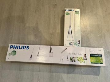 2 hanglamp-armaturen Philips Ecomoods (chrome) beschikbaar voor biedingen