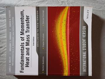 Fundamentals of momentum, heat and mass transfer beschikbaar voor biedingen