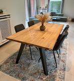 Tafel + 4 stoelen Xooon 190 - 100, Huis en Inrichting, Tafels | Eettafels, Ophalen, Gebruikt, 150 tot 200 cm, Teakhout