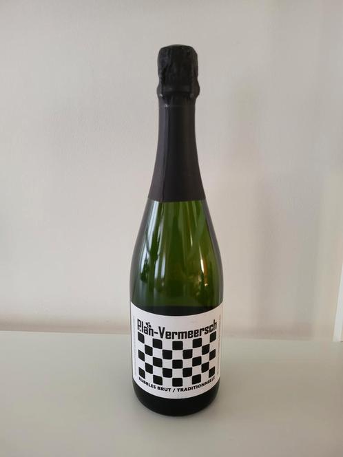 Mousserende Belgische wijn Leplan-Vermeersch, Belgica brut, Verzamelen, Wijnen, Zo goed als nieuw, Overige gebieden, Vol, Ophalen