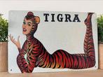 Metalen reclamebord Tigra, Verzamelen, Merken en Reclamevoorwerpen, Ophalen of Verzenden, Nieuw, Reclamebord