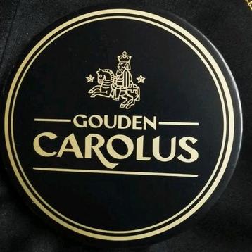 Gouden Carolus onderzetters in opberg blik  beschikbaar voor biedingen