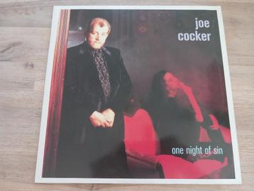 Vinyl LP Joe Cocker One night of sin Pop Classic Rock 80s beschikbaar voor biedingen