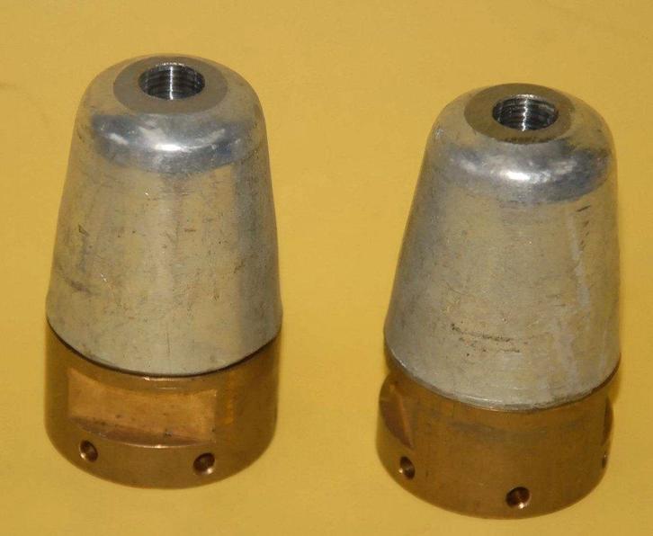 TWEE st Messing Dopmoeren met zinkanode, M24, Sports nautiques & Bateaux, Accessoires navigation, Neuf, Enlèvement