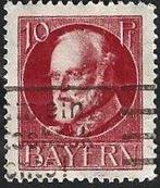 1 Postzegel Beieren 1914 Ludwig III (Vredesdruk), Enlèvement ou Envoi, Empire allemand, Affranchi