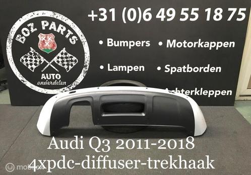 Audi Q3 achterbumper diffuser onderlip 2011-2018 origineel, Autos : Pièces & Accessoires, Carrosserie & Tôlerie, Pare-chocs, Arrière