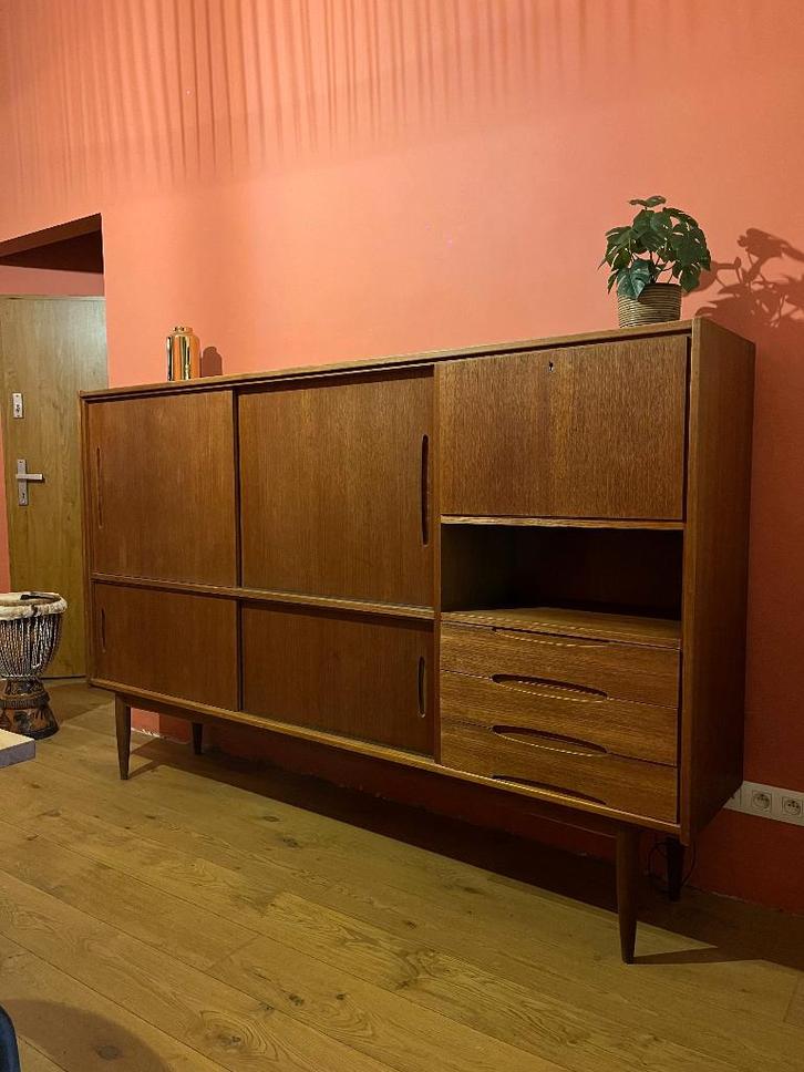 Highboard scandinave en teck – Années 60, Collections, Rétro, Maison et Meubles, Enlèvement