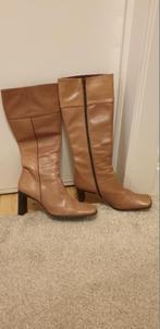 Bottes hautes cuir - P37, Vêtements | Femmes, Comme neuf, Beige, Enlèvement ou Envoi, Bottes hautes