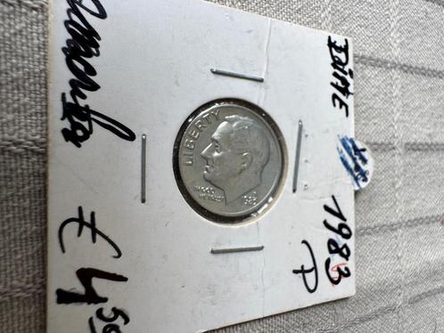 1 roosevelt Dime 1983 (264), Postzegels en Munten, Munten | Amerika, Losse munt, Ophalen of Verzenden