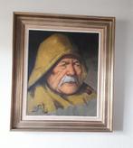 Schilderij Aimé Van Belleghem Oude visser., Enlèvement