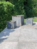 Stenen decoratieve bloempotten, Steen, Gebruikt, Vierkant, Tuin