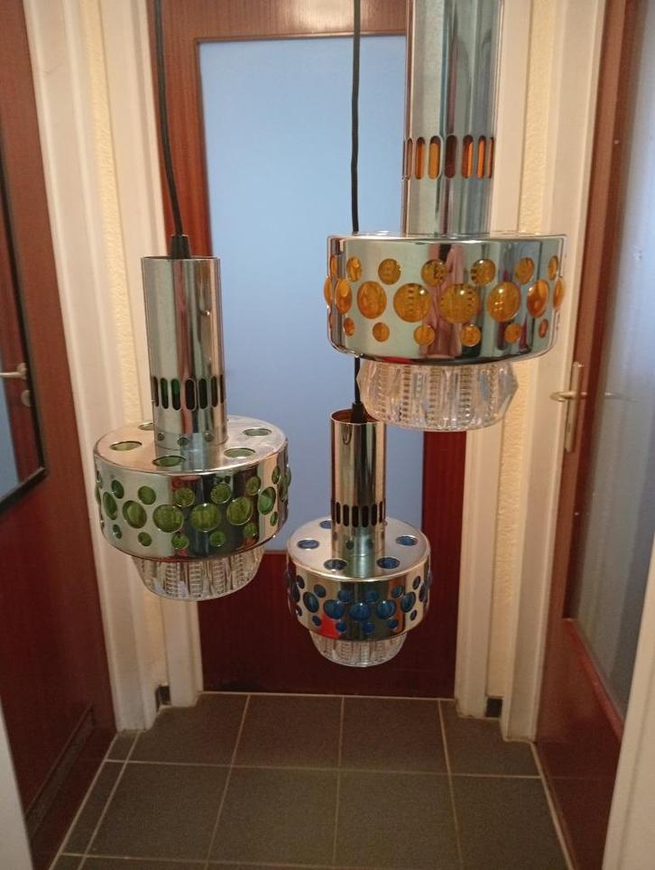 Zeer zeldzame vintage Space Age hanglamp uit de jaren 70, Verzamelen, Retro, Ophalen