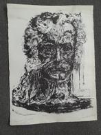 Litho Georges Brassens door Parsus exemplaire d'artiste 1974, Antiek en Kunst, Verzenden